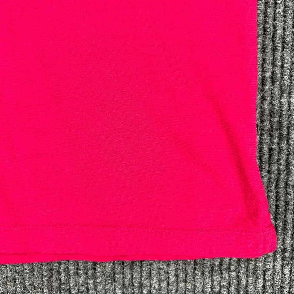 Calvin Klein‎ Mens Shirt Polo Large Pink Short Sleeve Pocket Lightweight Preppy